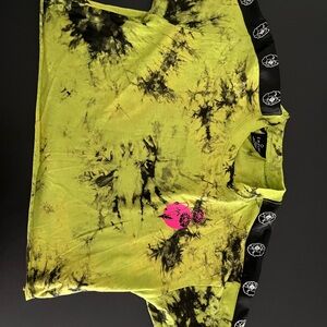 Empyre Yellow and Black Tie-Dye Short Sleeve Tee